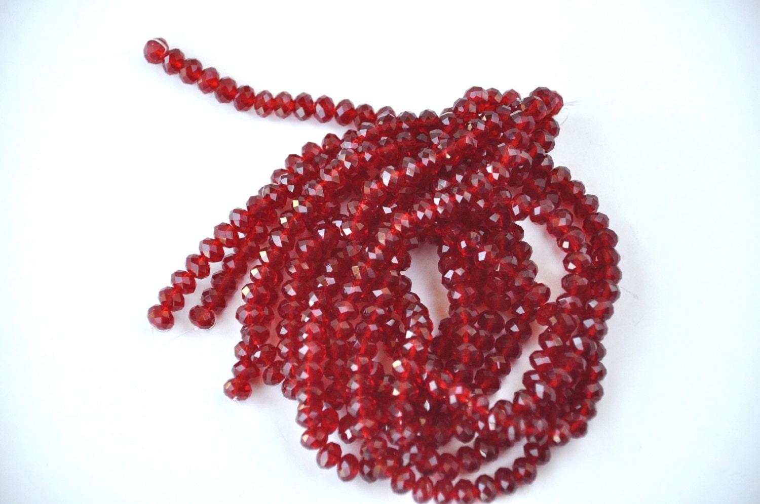 crystal  red 1 strand jewelery making materials