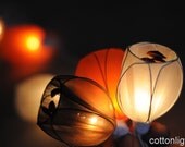 20 Classic coffee orange white tulip flower  Flower Fairy string lights wedding party floral home decor gift
