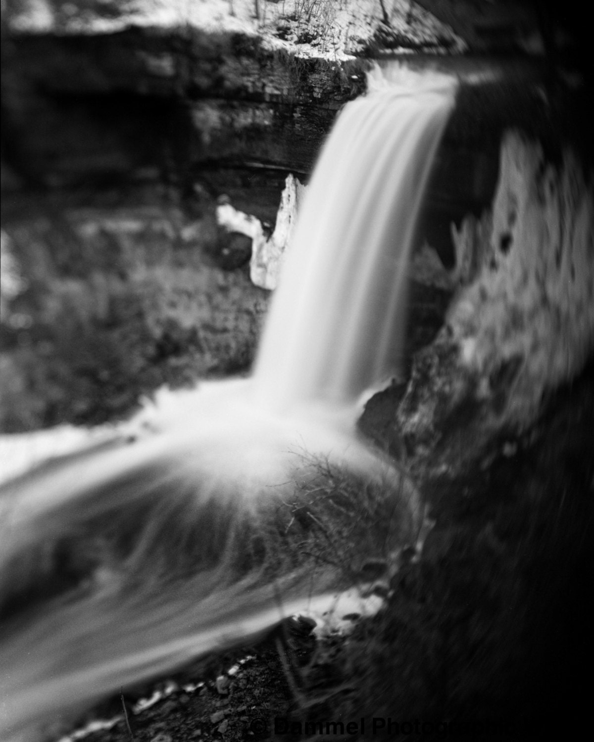Minnehaha Falls No. 2, 11x14" fine art print, large format film photograph