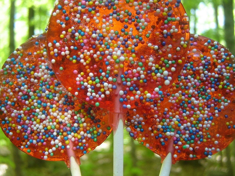 Strawberry Birthday Cake Lollipop - catskillcandyco