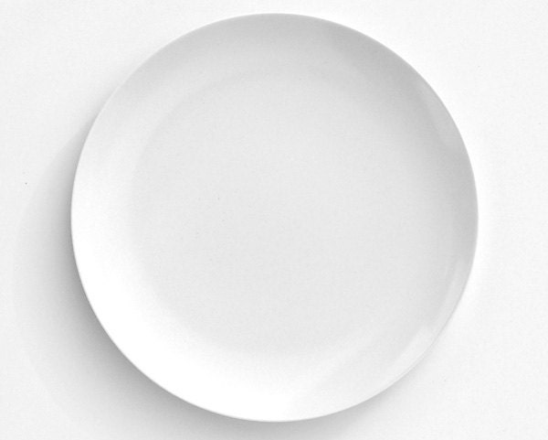 Tree from a master - 10 inch Melamine Plate 10 inch Melamine Plate with a softly aged off-white background