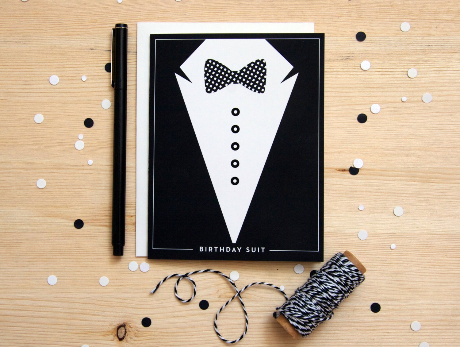 Manly Birthday Suit Card: This Card Suits You