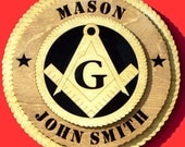 Wood Home Decor, Mason Wall Decor,  Wall Tribute, Wall Art, Wood Work, Free Mason, Gift, Wall Hanging