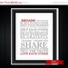SALE Family Rules 8 x 10 printable custom colors PDF