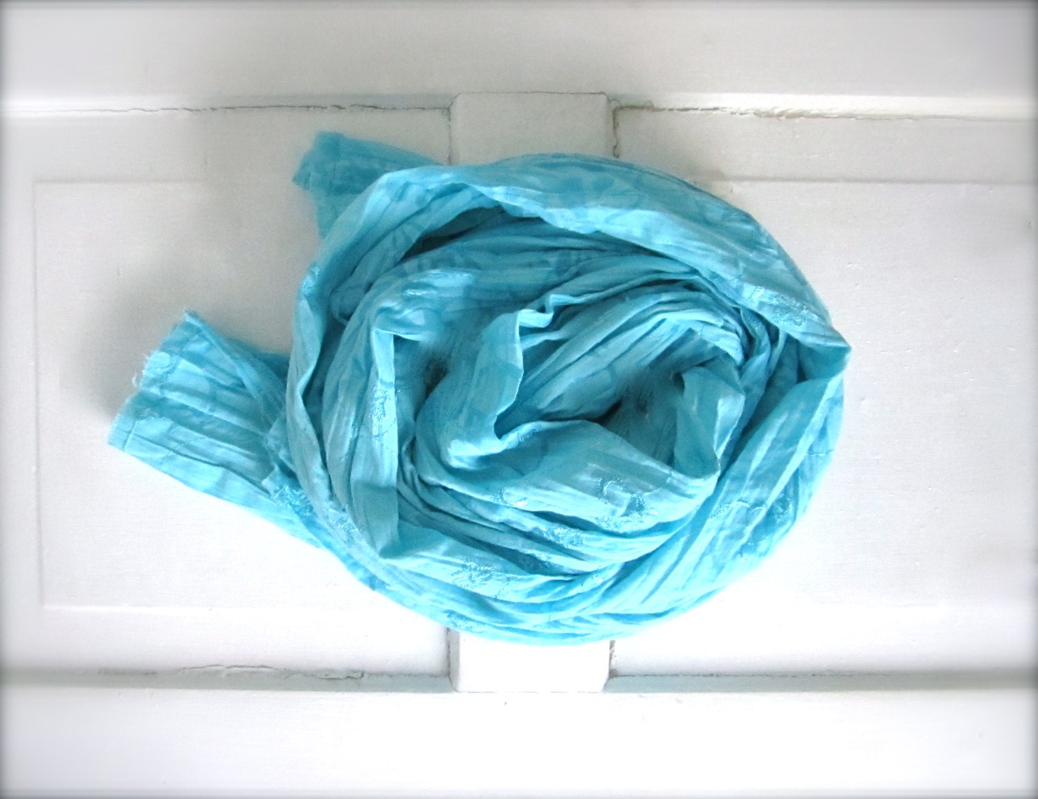 Cotton Lightweight, Spring Scarf, Summer Scarf, Light Blue, Pastel Blue Embroidered, Burnout, Floral Scarf, Shawl, Wrap