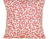 Sea Coral Pillow Covers Decorative Designer Pair 16x16