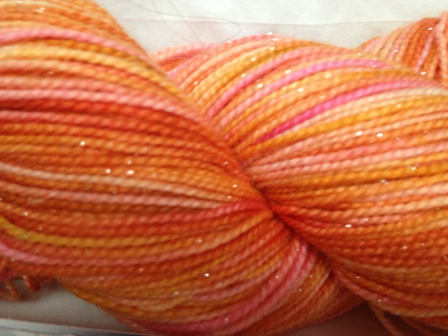 Hand-Dyed Sparkle Sock Yarn - Northumberland