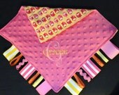 monogrammed taggie blanket lovie minky one side, decorative fabric boy of girl