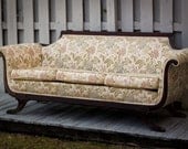Custom Upholstery Vintage Duncan Phyfe Sofa