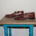 Summer Hipster Braided Brazilian Huarache Brown Leather Sandals 6.5