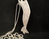 Rare, Sexy Vintage Cheesecake Kitsch 1940s Curvy Woman's Legs  Figural Bottle Opener necklace-keychain-pinup, burlesque