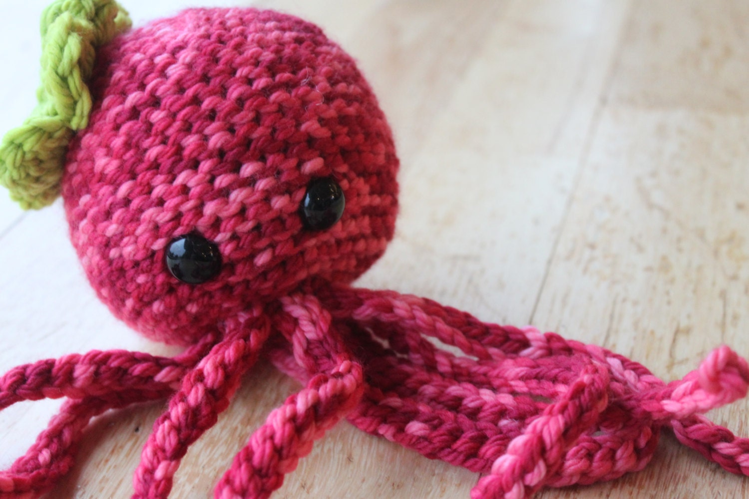 Pink Amigurimi Octopus