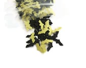 Batman Birthday Party Confetti: 250 Tiny Bats in Black & Yellow