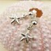Tiny sterling silver earrings , starfish earrings , silver jewelry , gift for girls