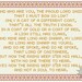 Game of Thrones Rains of Castamere lyrics counted cross stitch pattern