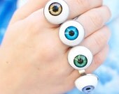 Third Eye Ring / Eyeball Ring / Doll Eye Ring