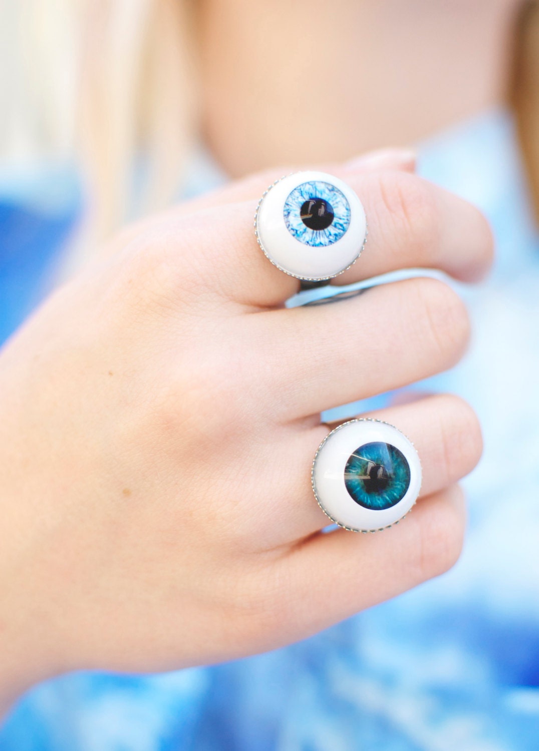 Third Eye Ring / Eyeball Ring / Doll Eye Ring