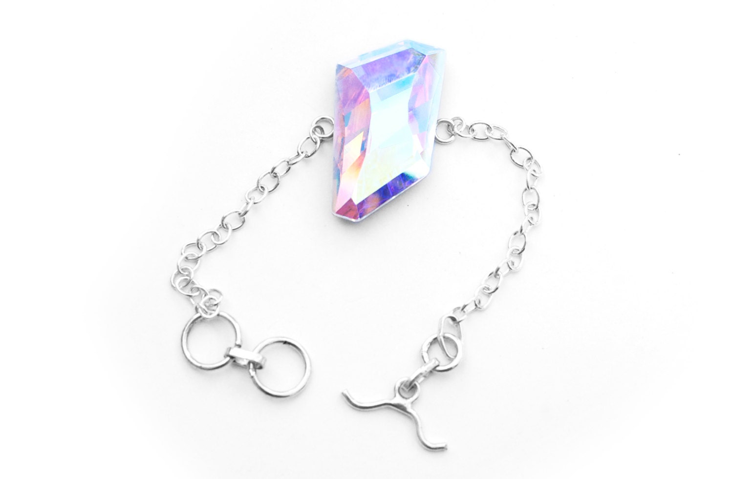 Swarovski AB Crystal Bracelet / Rainbow Crystal Bracelet / Iridescent Bracelet / Holographic Bracelet
