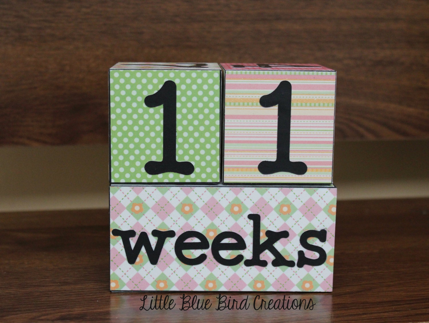 Childrens age blocks custom wood blocks photography prop birthday decor nursery decor