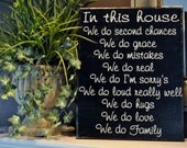 11 x 14 Canvas -- In This House We Do -- Free Shipping