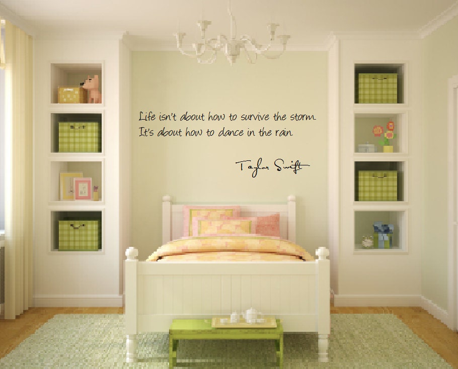 Taylor Swift Dancing in the Rain Wall Decal -- Free Shipping in USA