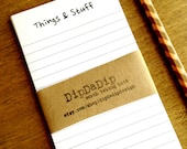 Things and Stuff Grocery List To Do List Notepad Flip Pad Magnet