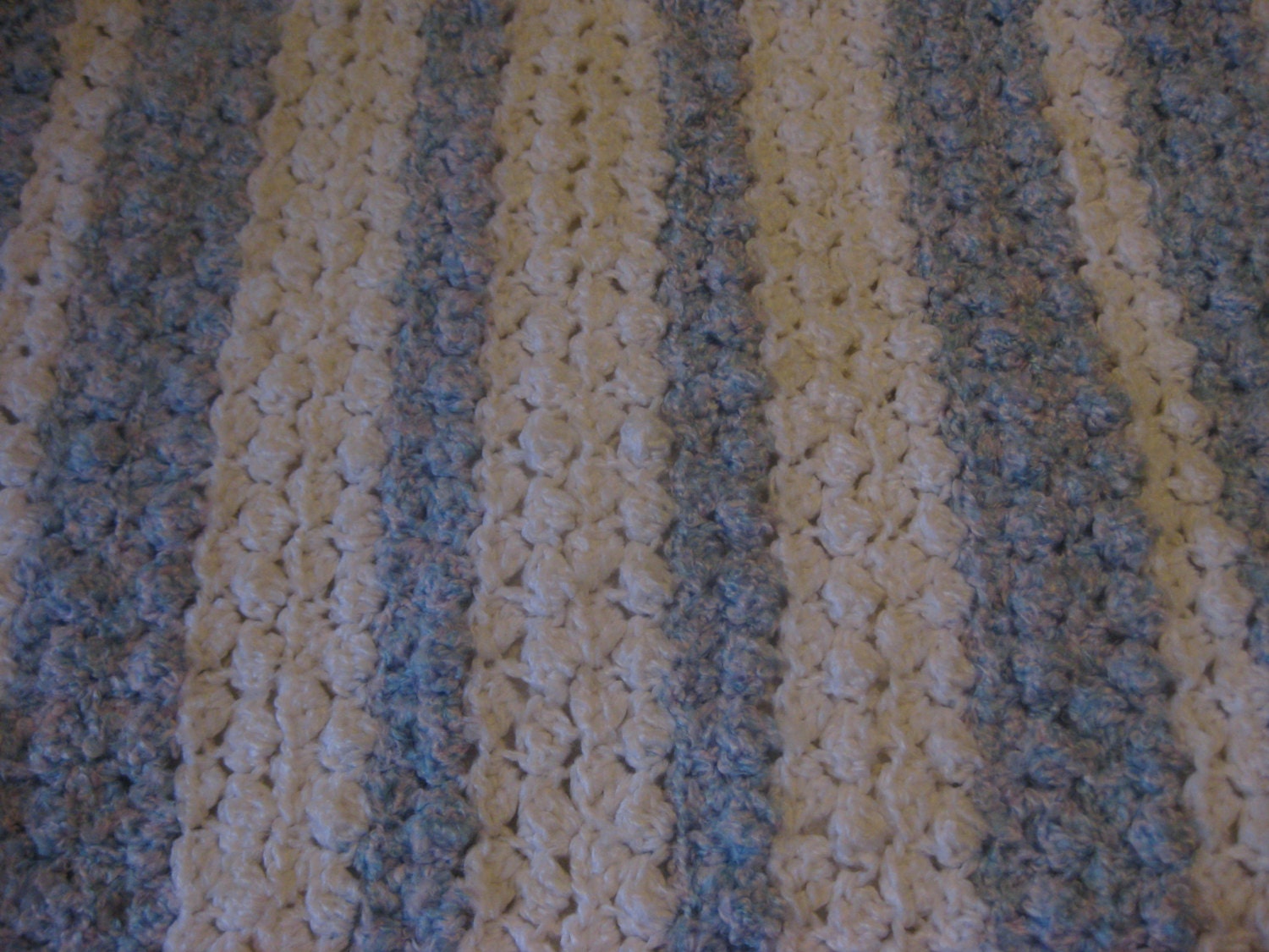 Cotton Candy Striped Baby Blanket