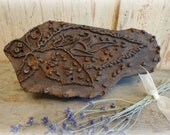 SALE / wooden fabric press block / 1920's textile antique / primitive / industrial / EPSTeam