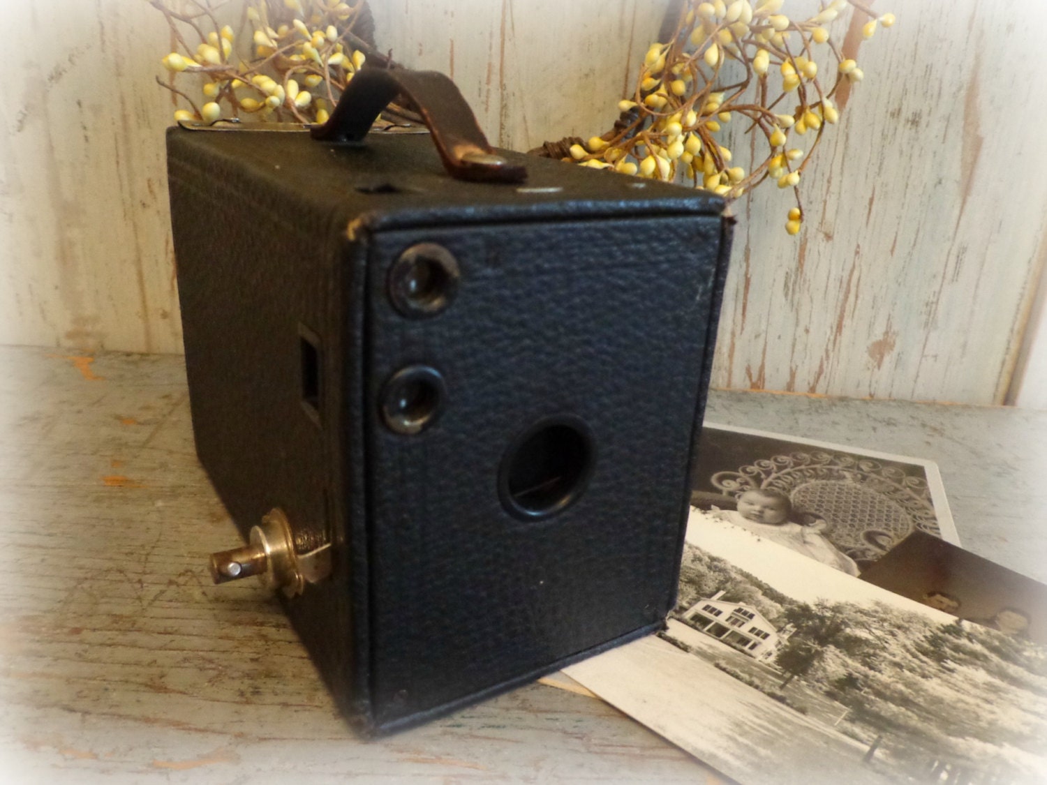 antique kodak brownie no. 2  model D camera / circa 1900's / urban loft / home & office decor / prop / EPSTeam