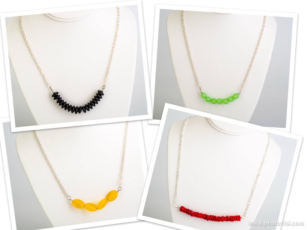 Silver Line Necklaces
