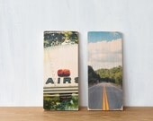 Vintage style image transfer Mini's - Set of any 2 - Fine Art Photography on Wood by Patrick Lajoie