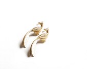 Bird of Paradise earrings, Earrings gold earrings delicate jewelry vintage earrings style earrings wedding jewelry bridal earrings
