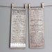 Rustic Printable Wedding Program - Linen & Lace Custom Design in Burlap/White, Double-Sided Design
