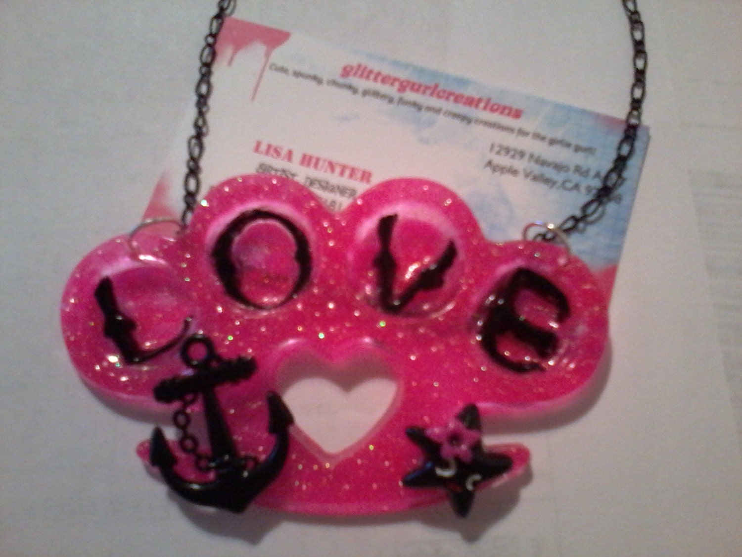 Tough Love Knuckles Necklace