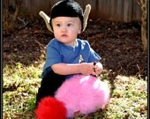 Crocheted Spock Hat -- Newborn, Infant, Toddler -- Baby Clothing -- Sci-Fi Geek -- Handmade, Unisex, Washable, Star Trek, Original Series