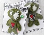 My Lil Zombie Cat Toy- Organic Catnip-Wool Felt