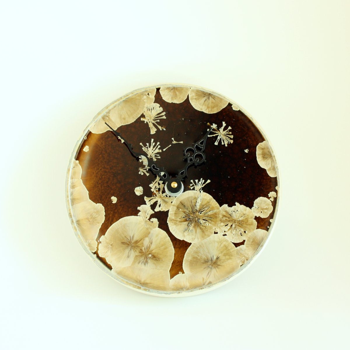 Amber Crystalline Clock