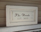 R U S T I C  Custom Family Wedding Gift // Last Name  Established Year Sign present