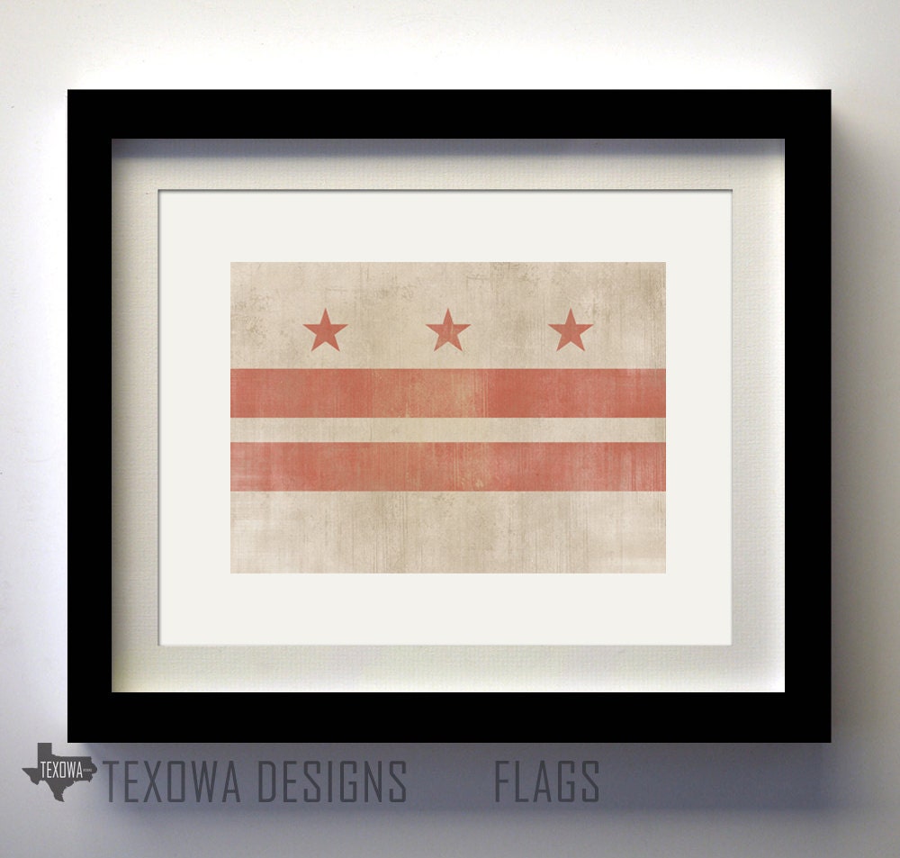 Washington D.C. Flag Print