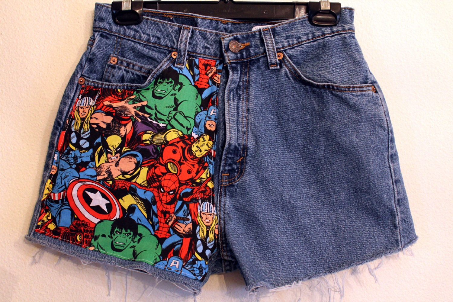Marvel High Waisted Shorts