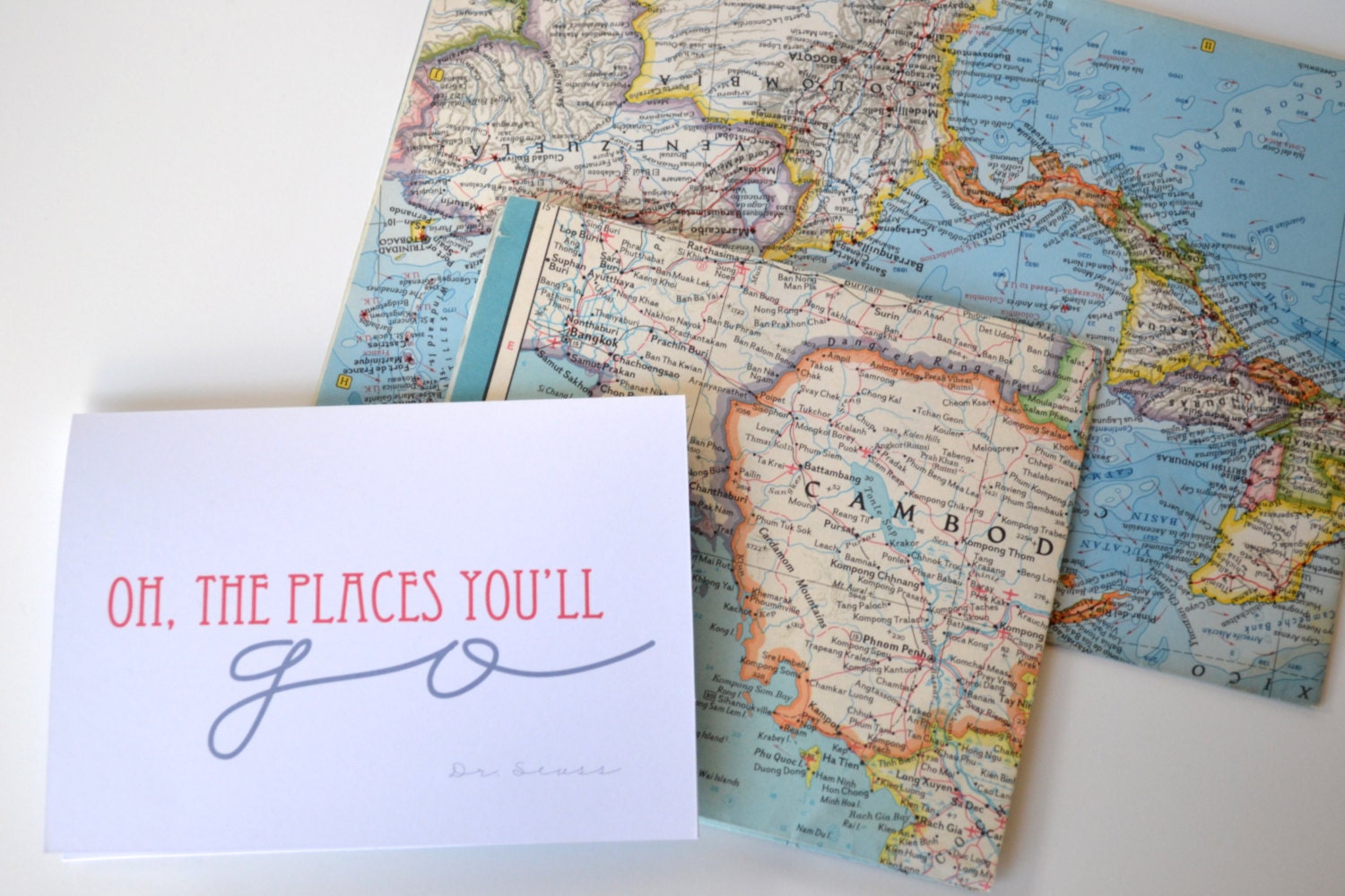 Oh, the places you'll go - Dr. Seuss - Graduation Card - Congrats Card - Congratulations