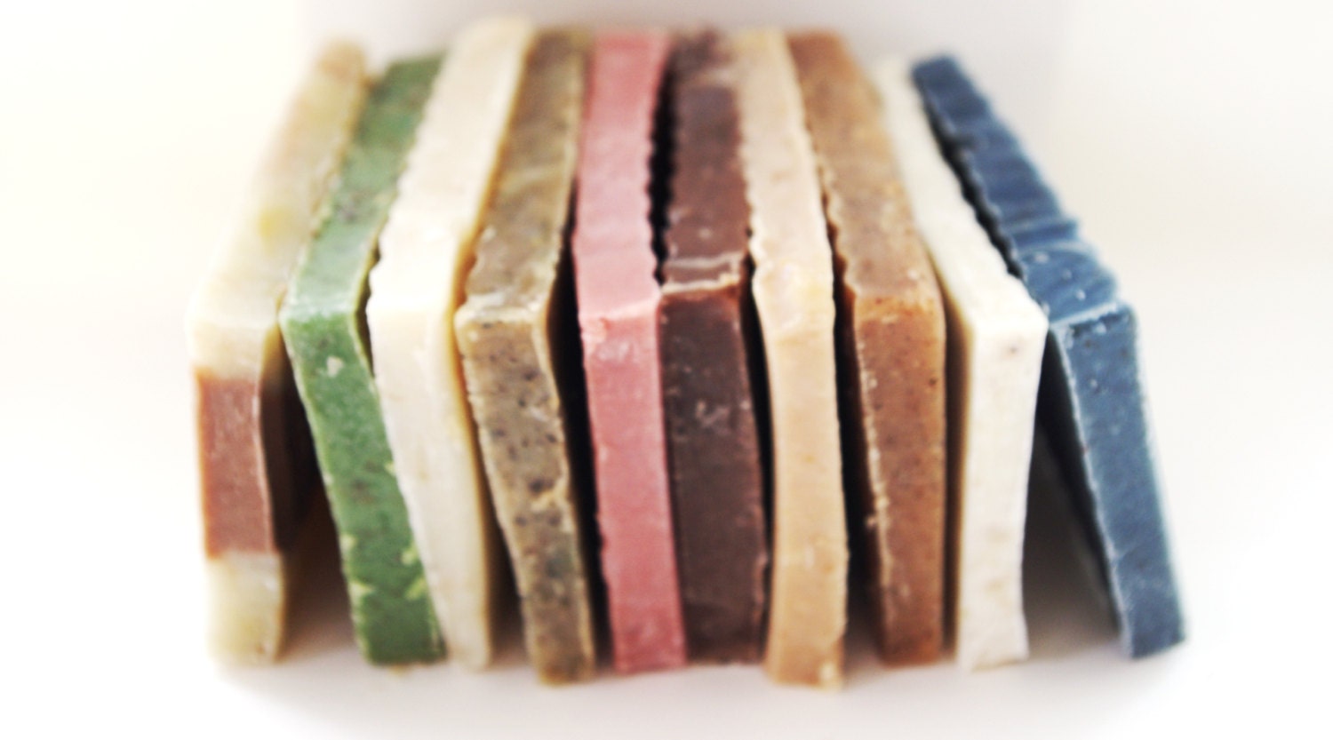 ODDS and ENDS Set of 10 Soap Sampler for the Natural Soap Lover Handmade Cold Press Vegan Lather - Ensoaps