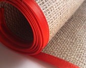 Burlap wedding table runners, Hessian wedding, set of 6