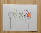 Celebratory balloon card