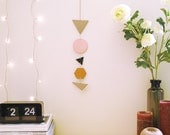 NEW // Garland Geometric - Grey, Pale Pink, Tan and Black