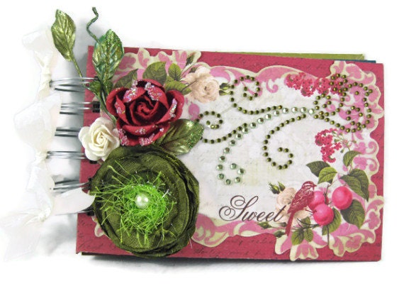 Scrapbook Mini Album Valentines Day Wedding Love