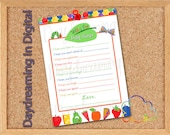 Digital File - 5x7 VHC Baby Shower Wish Card - Custom Personalized