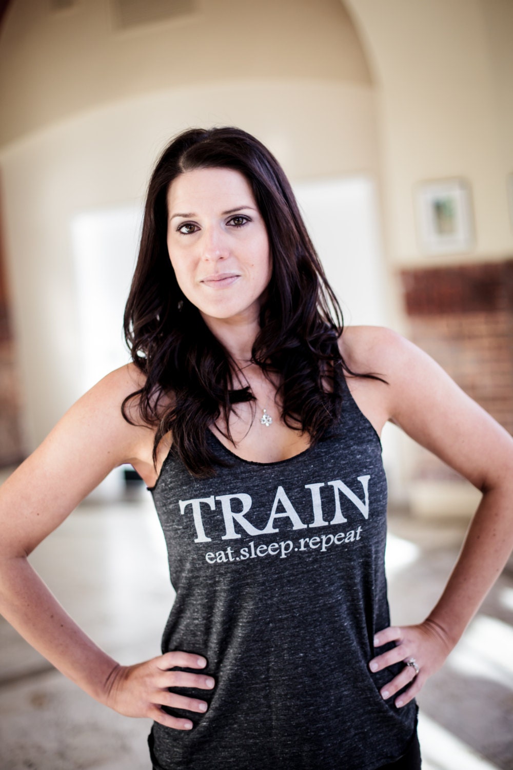 Train Eat Sleep Repeat - Racer back tank