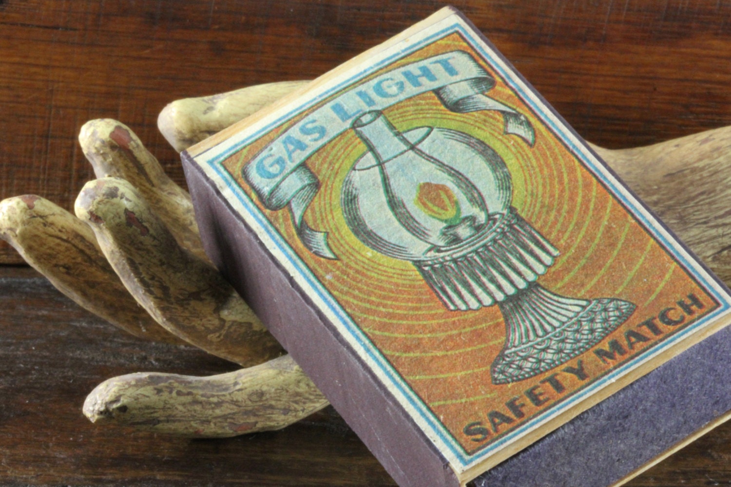 Gas Light Safety Matches Vintage Box Of by TimelessByDesign