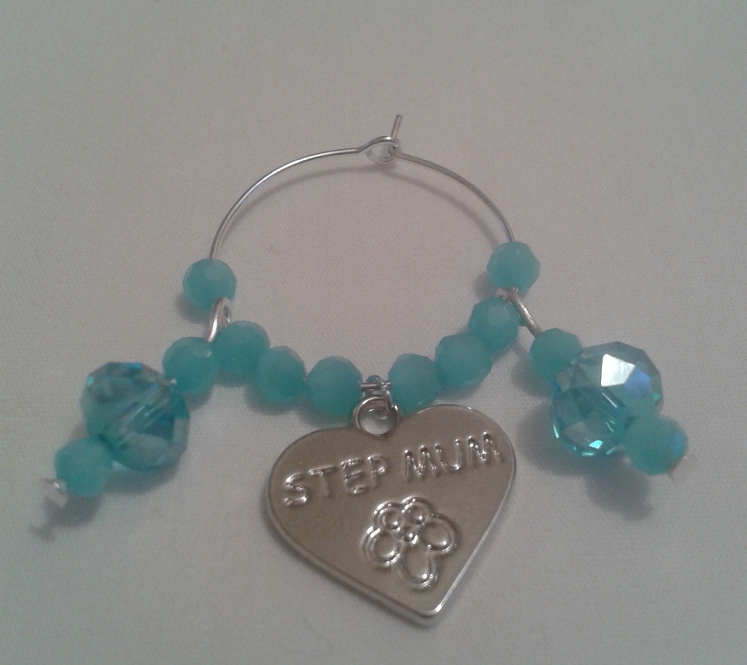 Step Mum Wine Glass Charm